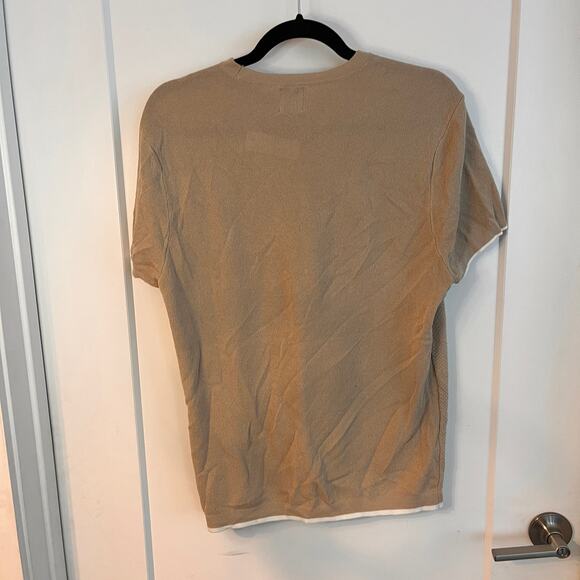 Zara Short Sleeves Round Neck T-shirt Top Size M - Picture 2 of 5